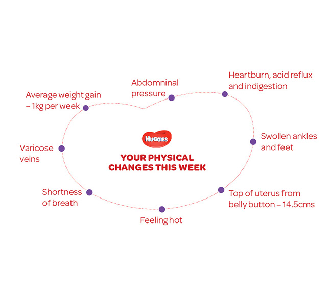 Your Physical Changes on 34th  week