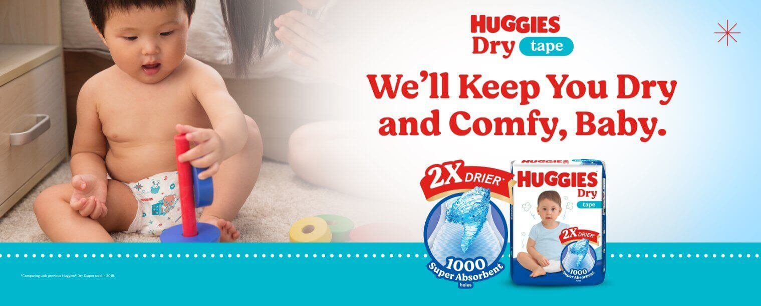 Huggies Dry Diapers: For Your Baby's Ultimate Comfort | Huggies MY